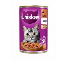 Whiskas adult cat can duck in jelly 400 g (Для кошек в желе с уткой)