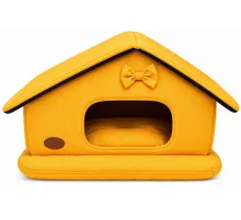 Zoomir pet house «İKİ DAMLI EV», 48x78x50 cm (Yellow)