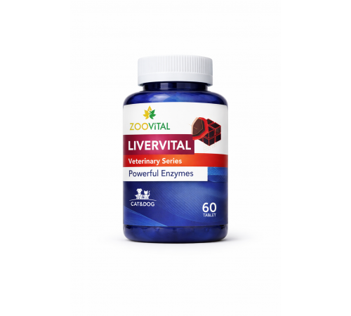 Zoovital livervital cat and dog powerful enzymes 60 tab.