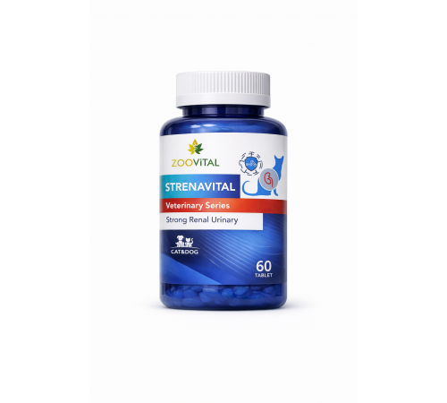 Zoovital strenalvital cat and dog strong renal urinary 60 tab.